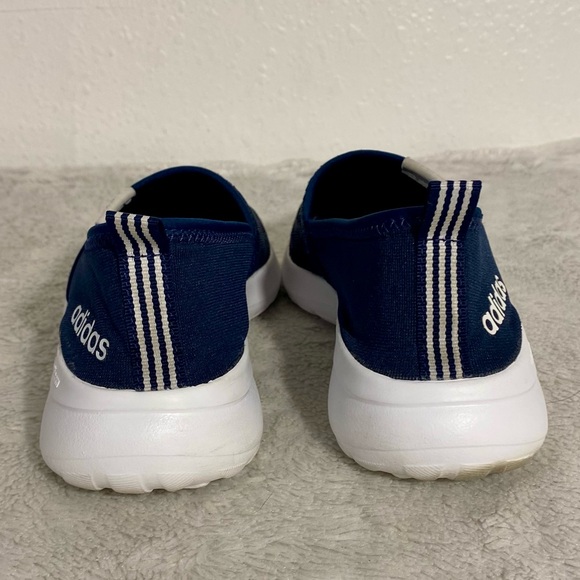 Adidas Navy Blue Cloudfoam Lite Racer Slip On Shoes Women’s Size 7 - Picture 5 of 11